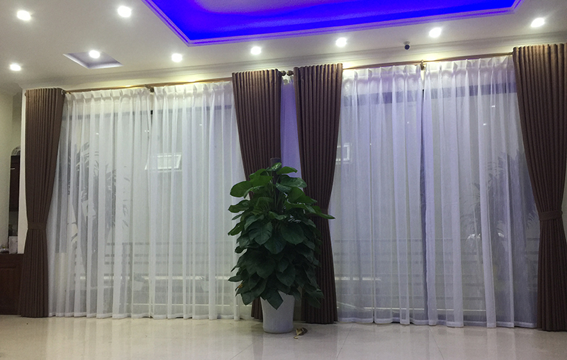 Rèm vải phòng khách sang trọng tại Hà Nam | Rèm cửa biệt thự Hà Nội