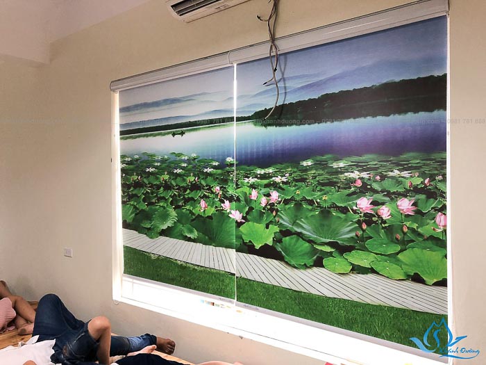 Giá rèm cuốn tranh 3D cho lớp học đẹp nhất tại Hà Nội
