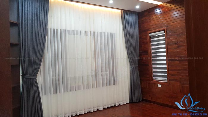 Lắp đặt rèm vải hai lớp cao cấp tại khu đô thị Văn Phú- Hà Đông L18-36