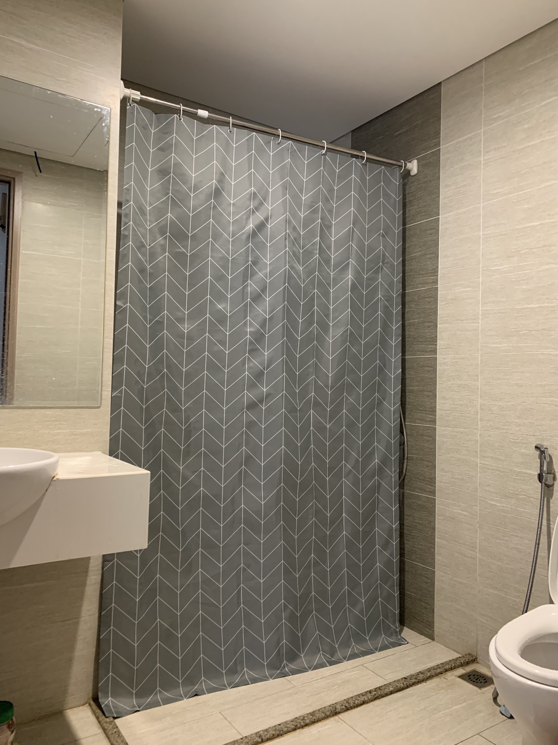 Rèm phòng tắm chống nước tốt không nấm mốc chuyên cho khách sạn tại Hải Phòng