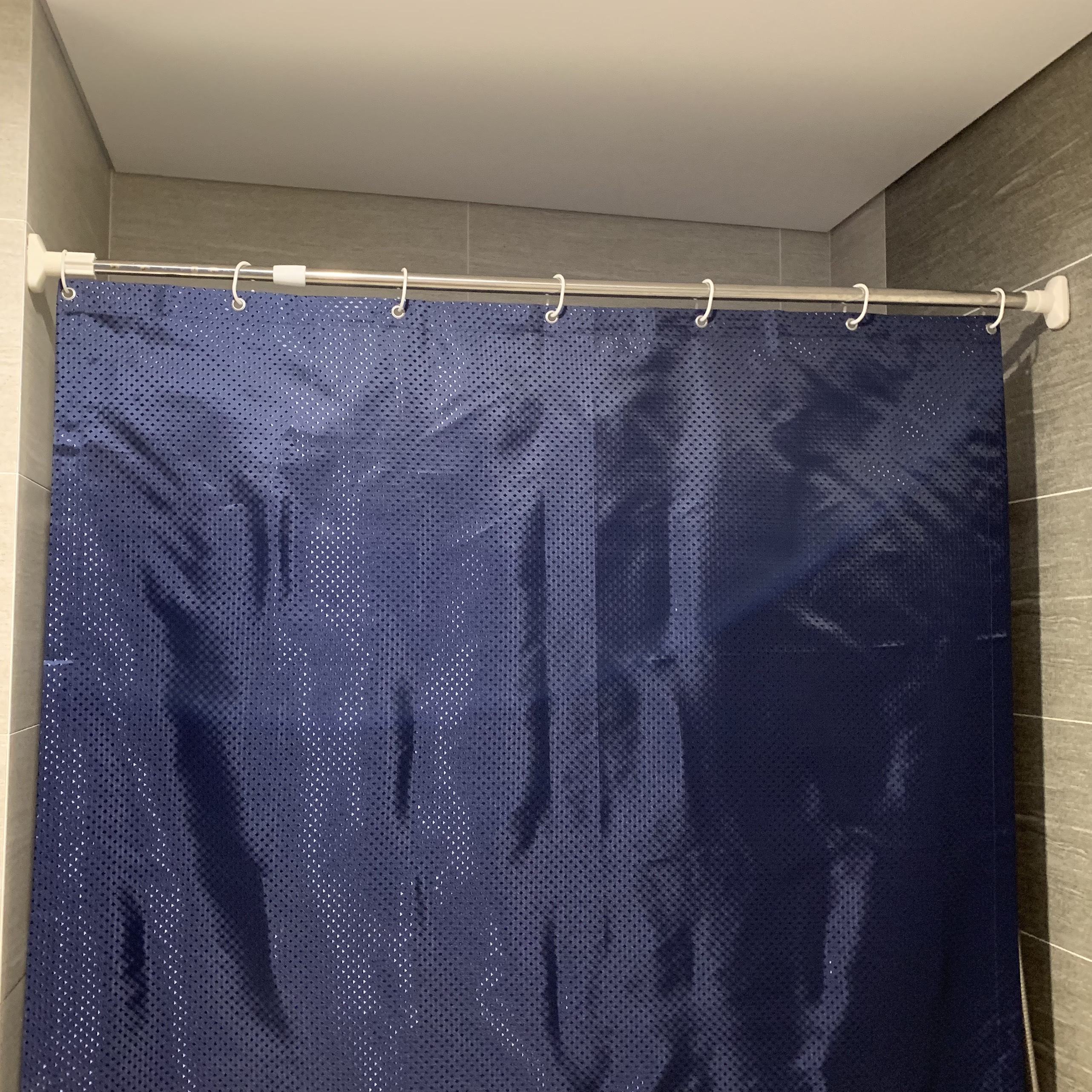 rèm phòng tắm đẹp ngăn nước vải ánh kim 