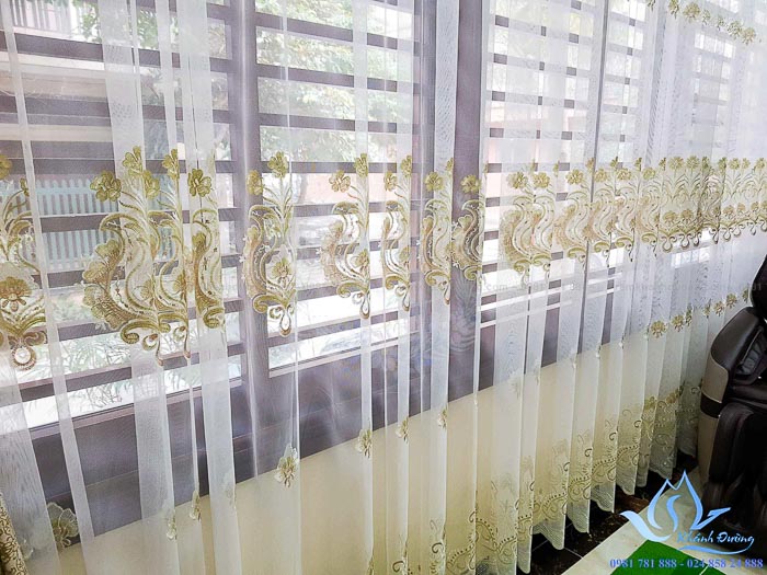Rèm cửa tân cổ điển vải Đài Loan cao cấp tại Mỹ Đình, Hà Nội 6800-9