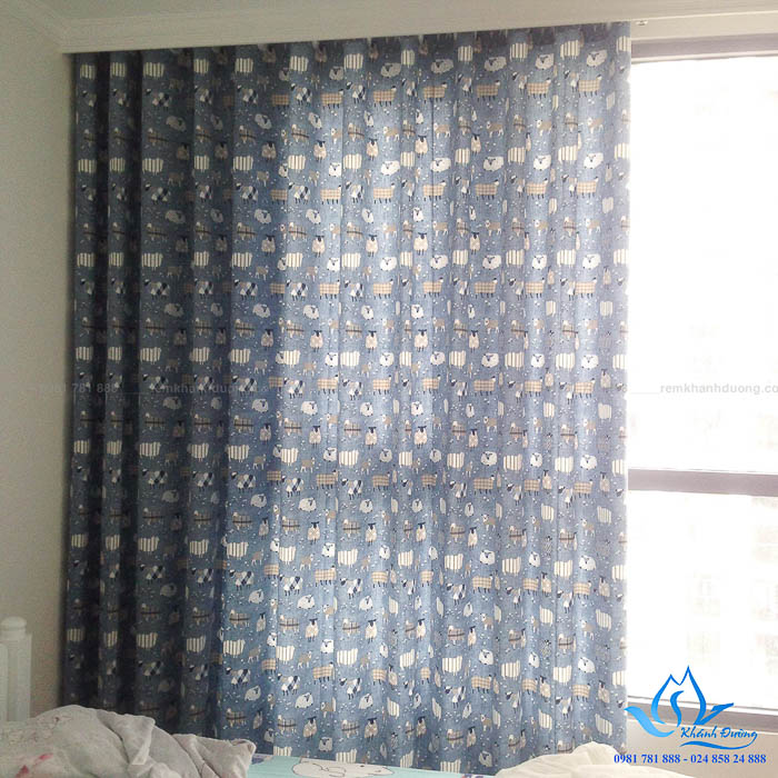 Rèm vải Đài Loan cao cấp cho phòng ngủ bé trai ở Nguyễn Chí Thanh A06