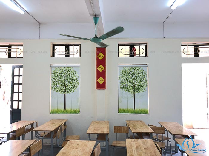 Rèm cuốn in tranh cho trường tiểu học đẹp nhất tại Hà Nội 