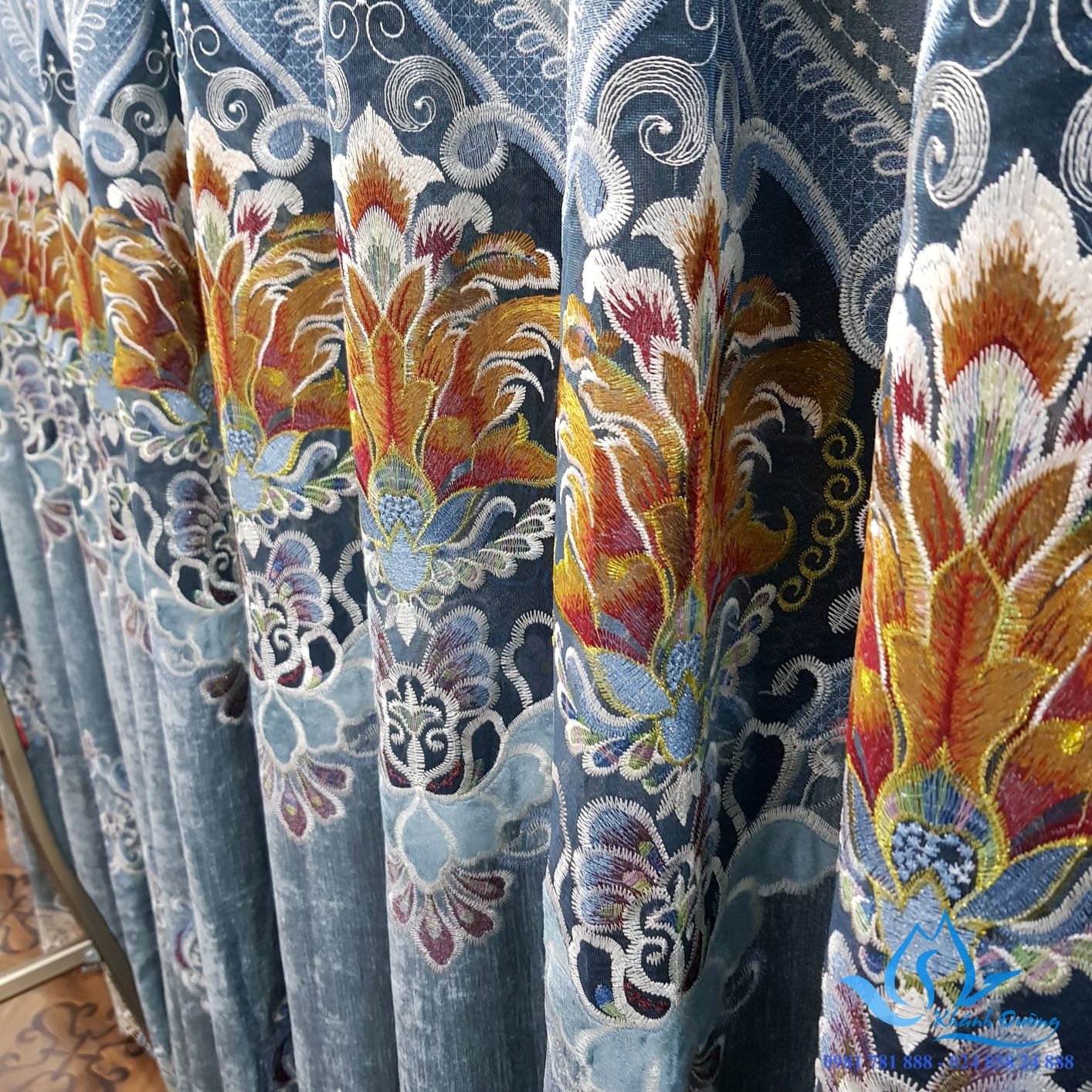 Rèm vải tân cổ điển 3 lớp đẹp tại Hà Nội