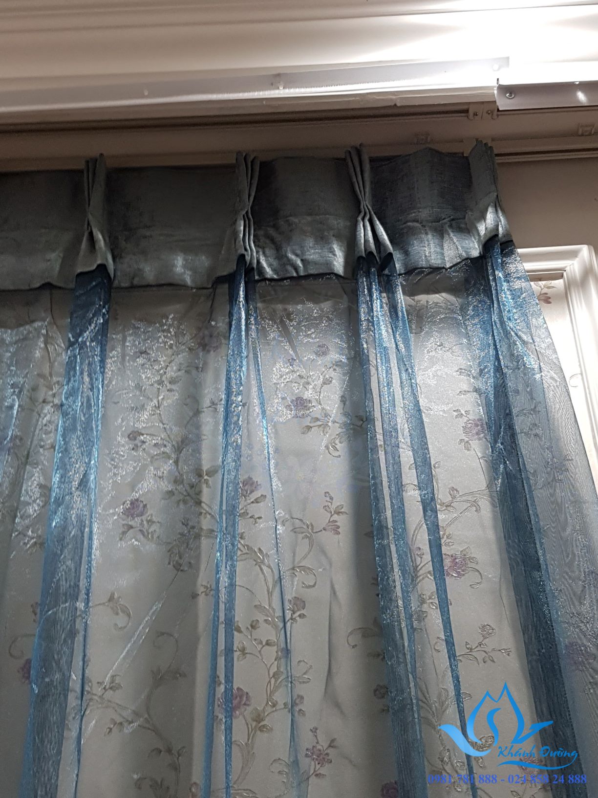 Rèm vải 3 lớp tân cổ điển sang trọng tại Hà Nội