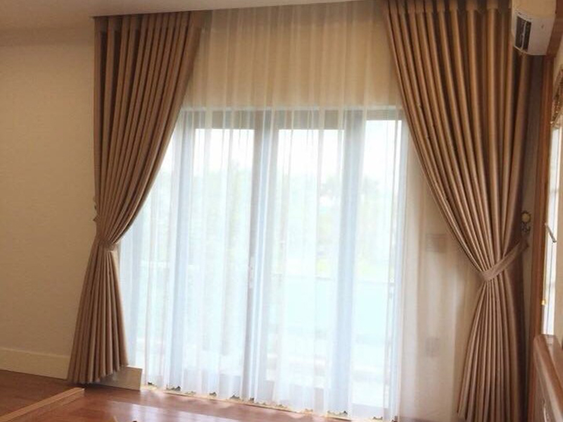 Rèm vải hai lớp - màn cửa cao cấp cho phòng khách