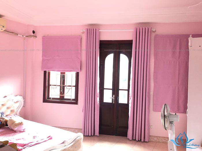 Rèm cửa màu hồng chọn theo sở thích phòng ngủ bé gái