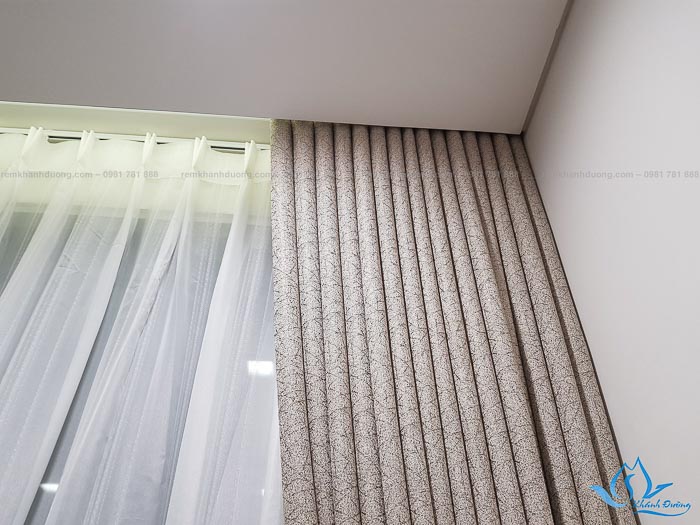 Rèm vải 2 lớp Hàn Quốc đẹp tại chung cư Legend – Thanh Xuân