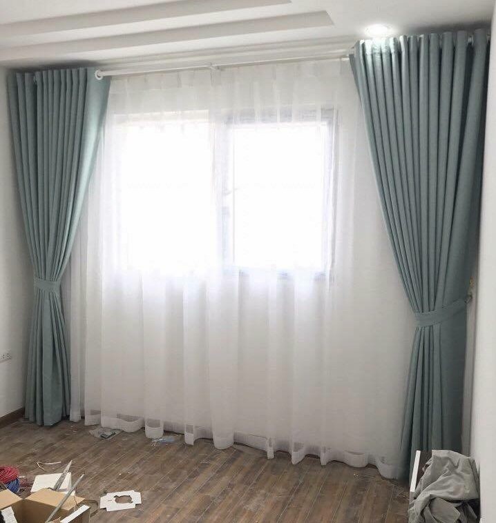 Rèm vải hai lớp thích hợp cho cửa sổ