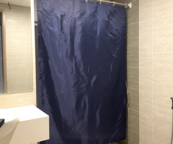 Rèm phòng tắm cao cấp  chống nước đẹp cho không gian hiện đại vải ánh kim