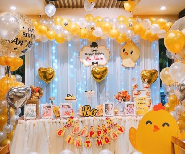 Rèm trang trí sinh nhật siêu xinh tại Cửu Nam - Hoàn Kiếm