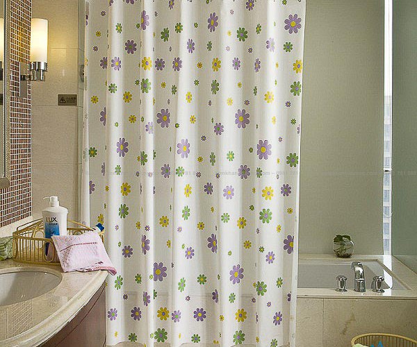 Rèm treo phòng tắm cao cấp bằng vải trượt nước PT-108