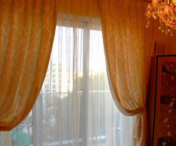 Bộ rèm cửa vải Bỉ đẹp tại chung cư Vinhome - Trần Duy Hưng RB - 08