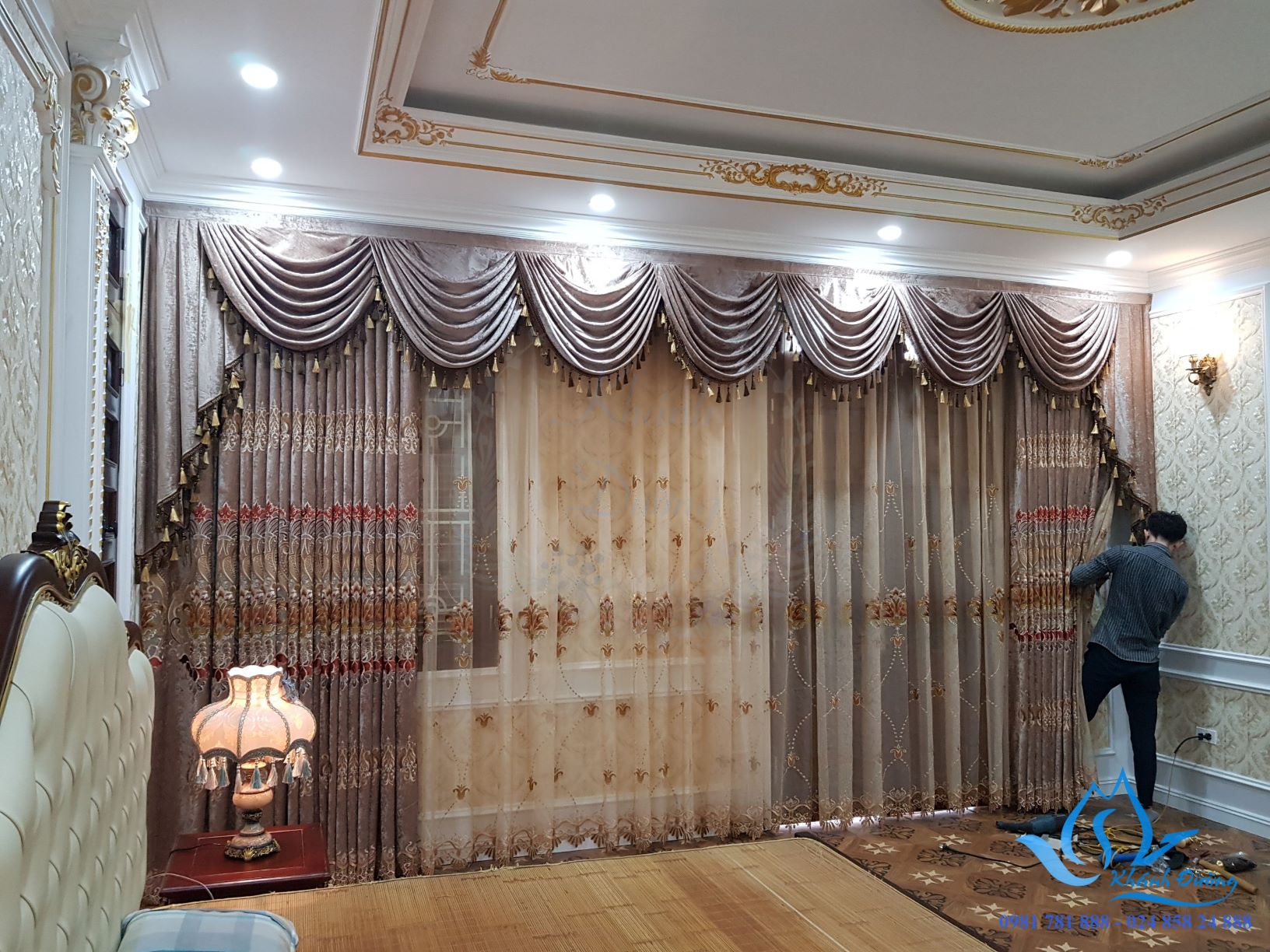 Rèm vải cổ điển sang trọng tại Hà Nội