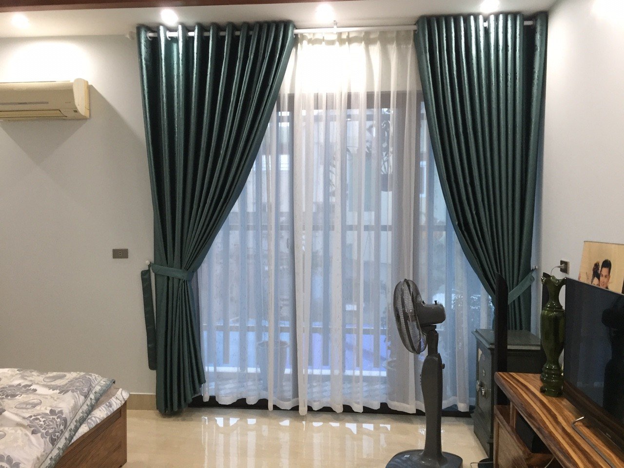 Rèm vải hai lớp sang trọng tại Hà Nội
