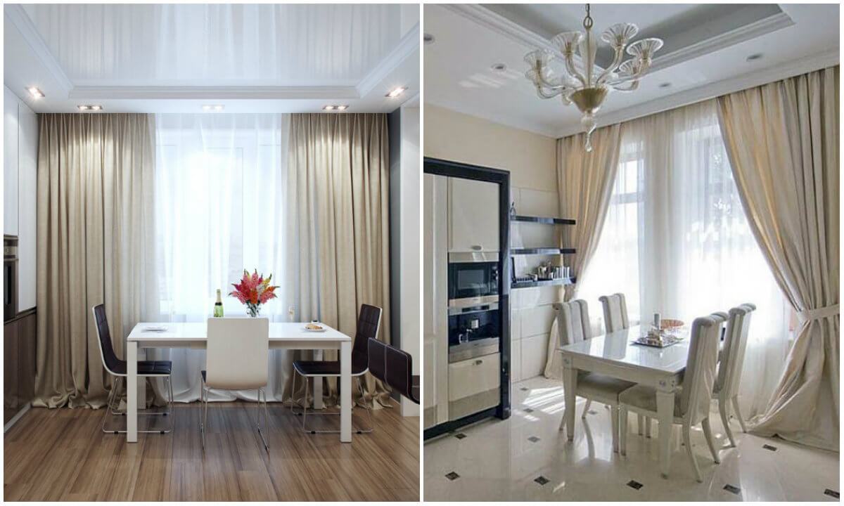 Rèm vải phòng ăn trang trí đẹp mắt