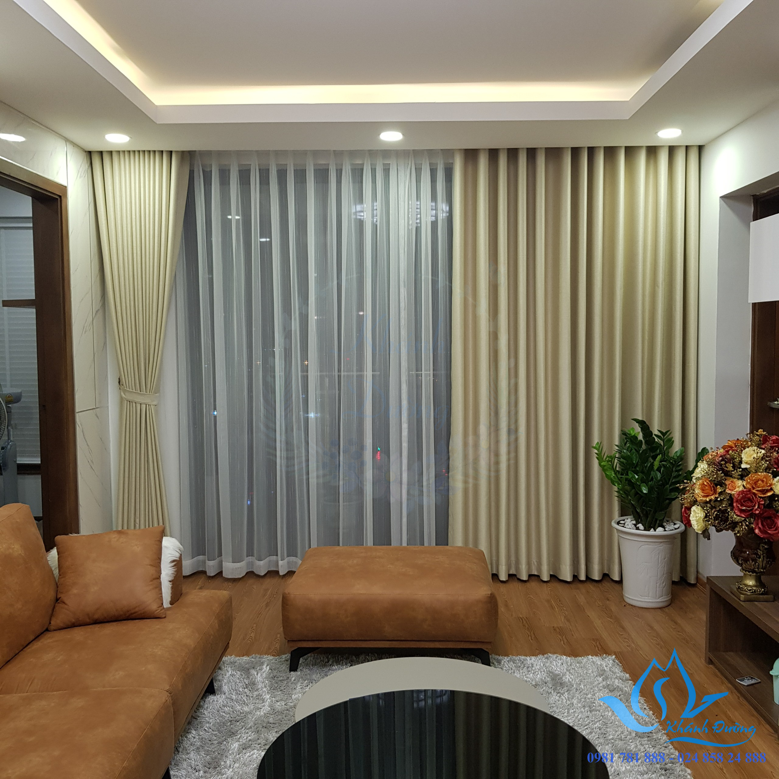 Rèm vải hai lớp chất lượng cao tại Hà Nội