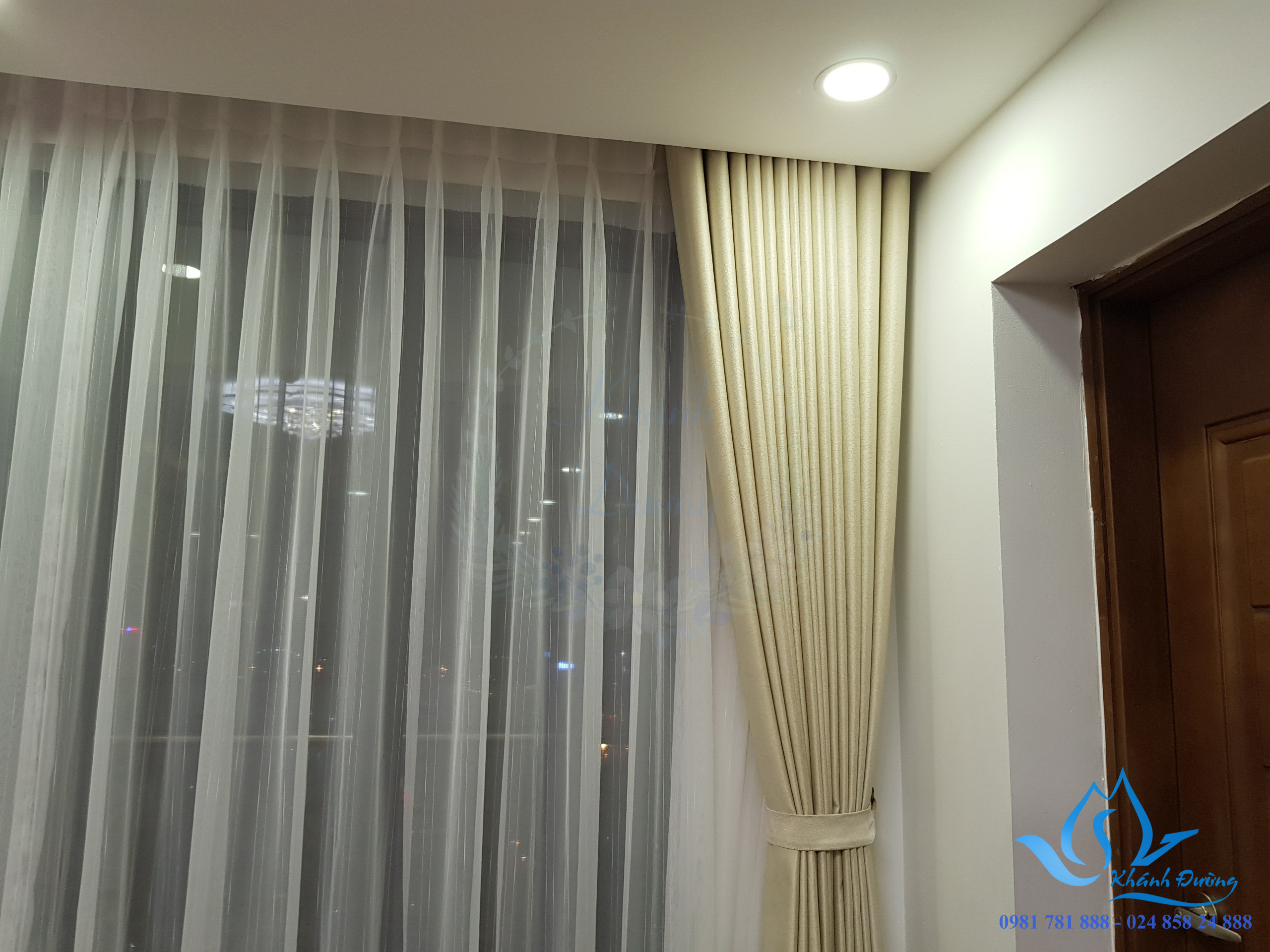 Rèm vải hai lớp cho nhà chung cư Rèm vải hai lớp cho nhà chung cư