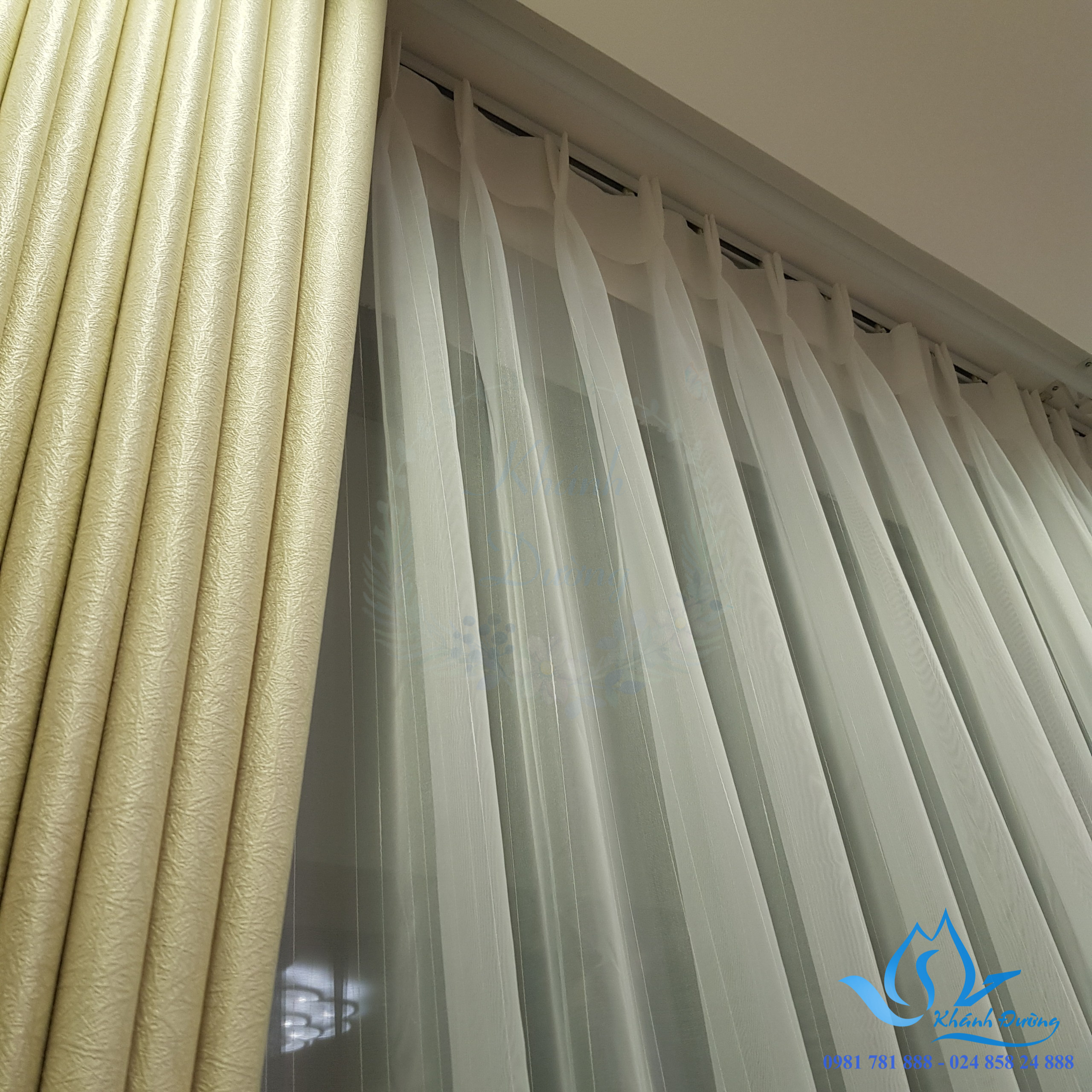 rèm vải hai lớp  đẹp tại Hà Nội