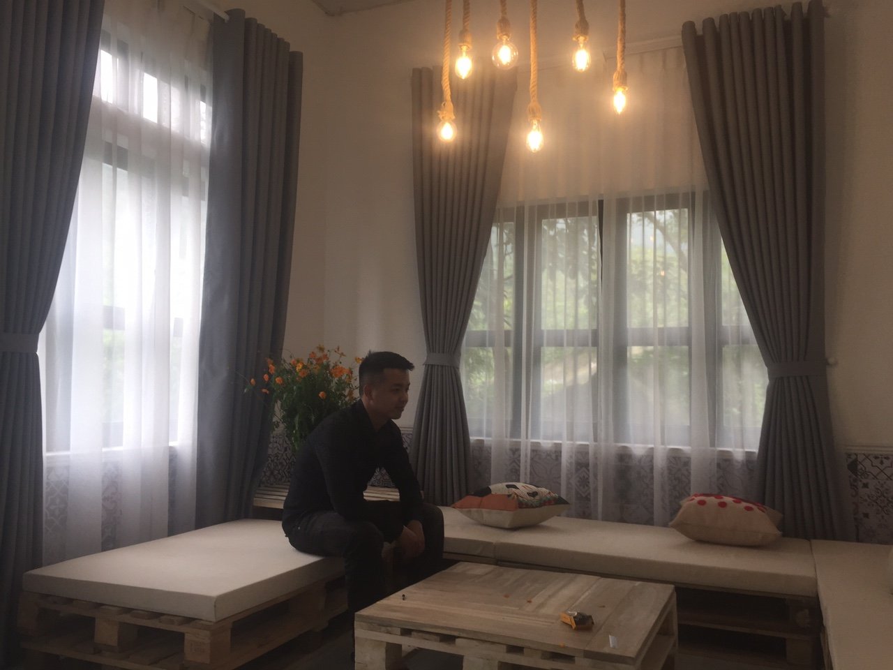 Rèm vải hai lớp cao cấp tại Hà nội