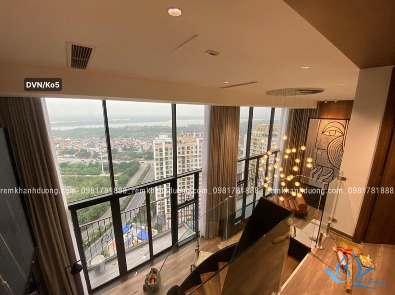 Vẻ đẹp của rèm vải thông tầng cho phòng khách