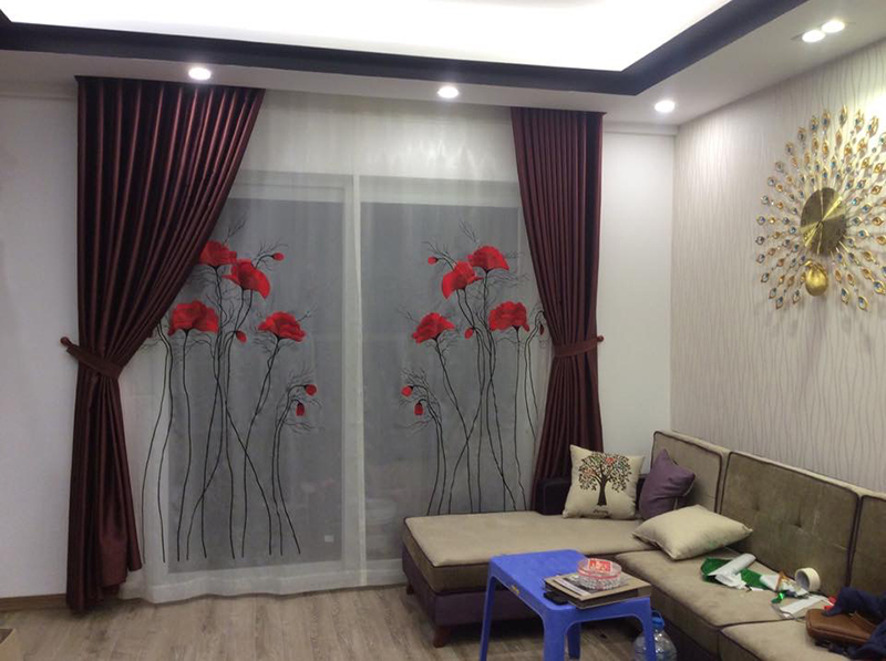 Rèm vải hai lớp HL-04