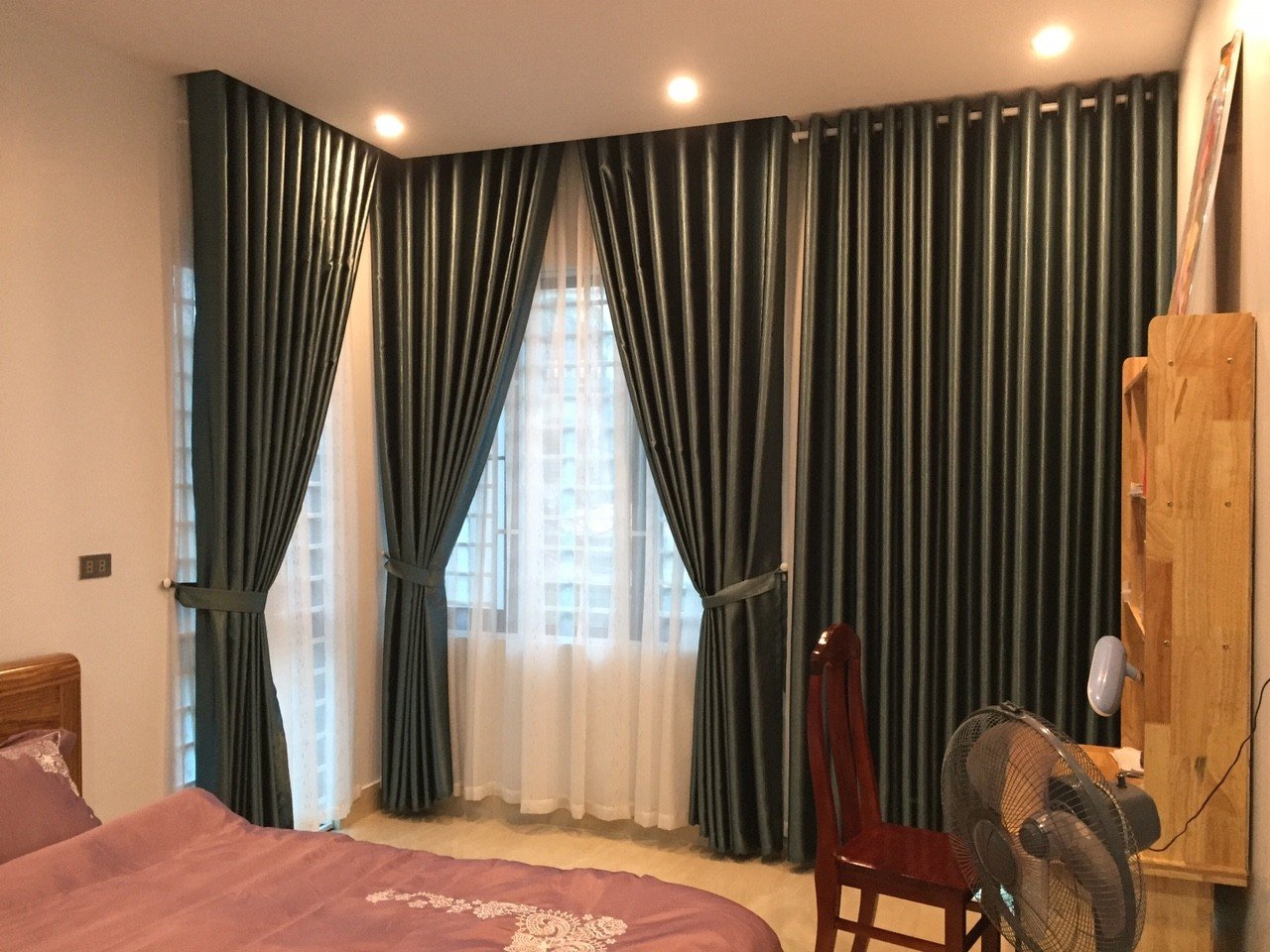 Rèm vải hai lớp sang trọng tại Hà Nội