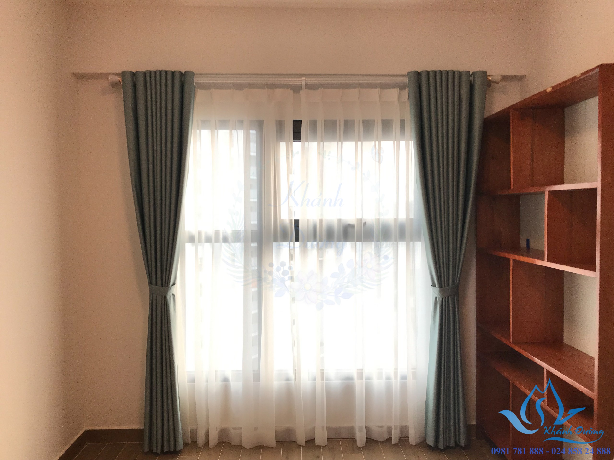 Rèm vải hai lớp cao cấp tai Hà Nội