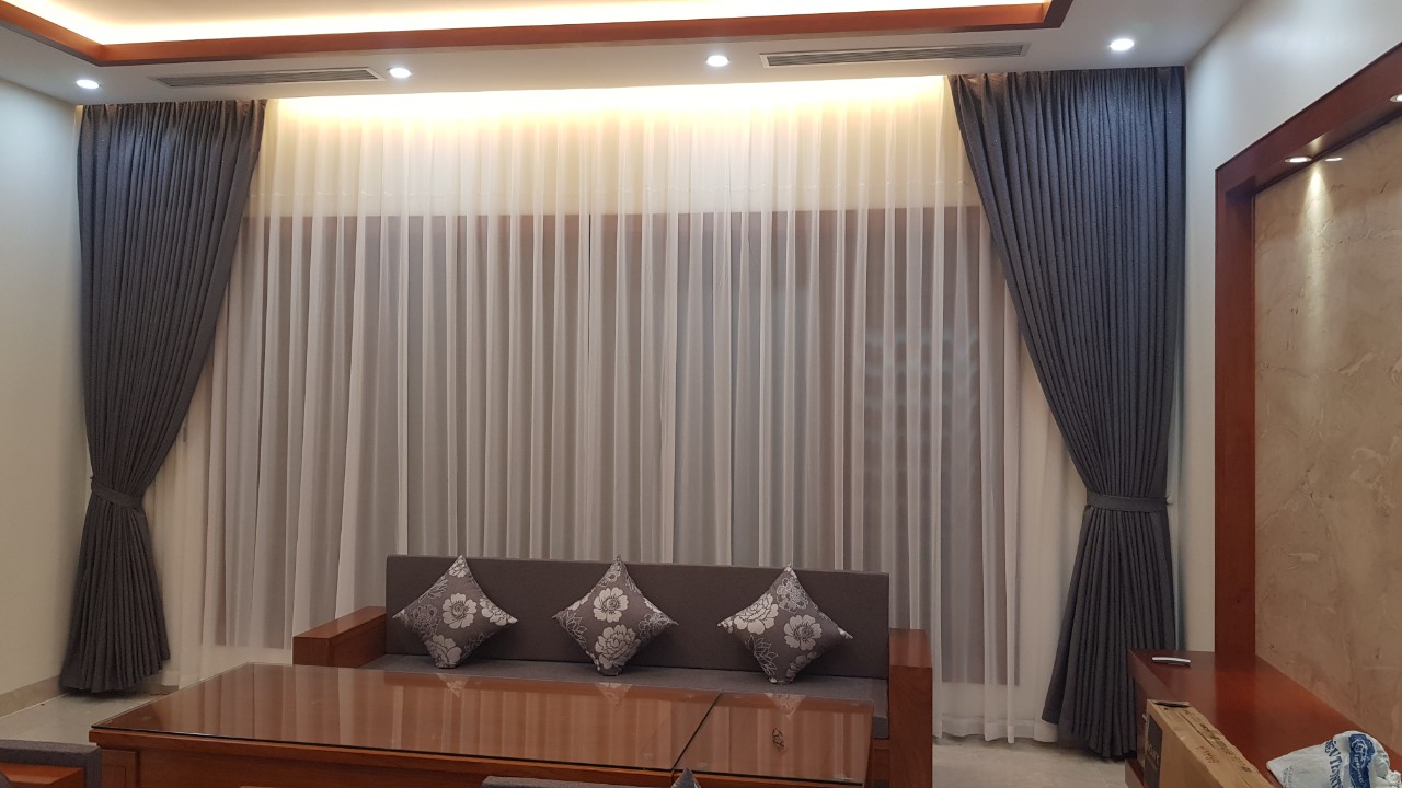 Rèm vải hai lớp cao cấp tại Hà Nội