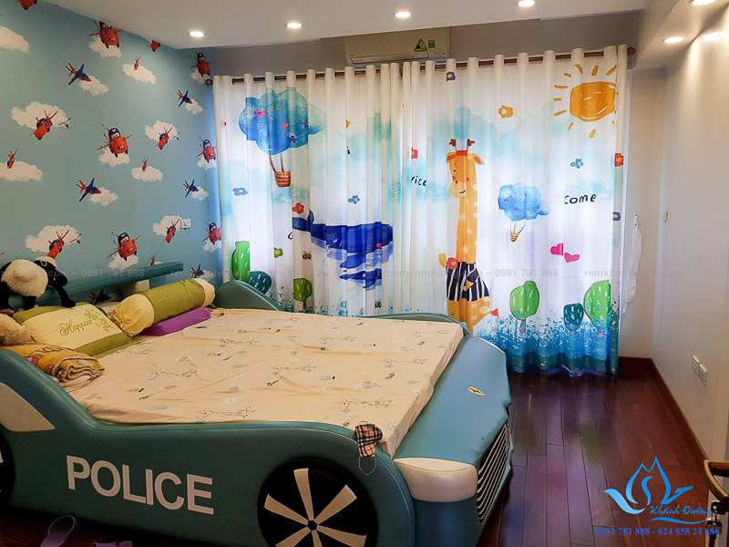 Gợi ý kết hợp đồ nội thất với rèm in tranh 3D RT31