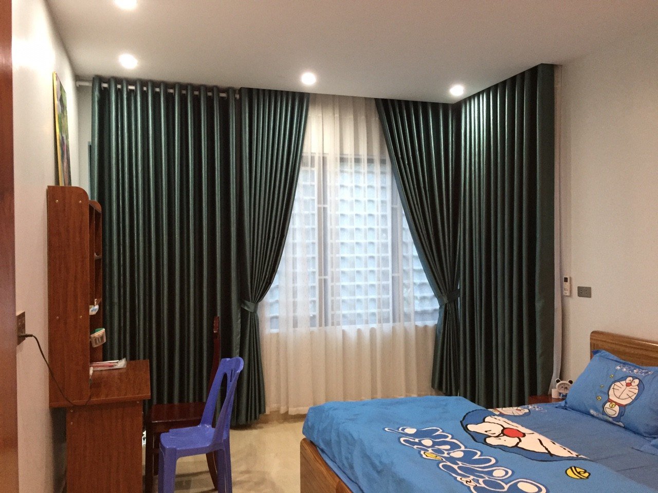 Rèm vải hai lớp sang trọng tại Hà Nội