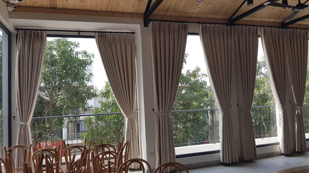 Rèm vải một màu siêu đẹp tại Hà Tĩnh
