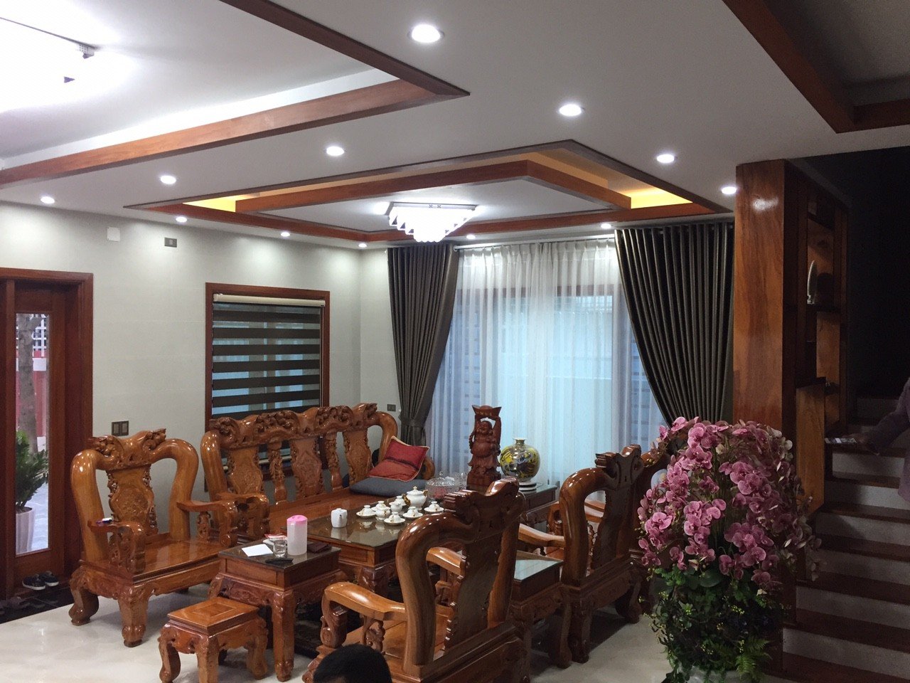 Rèm vải hai lớp sang trọng tại Hà Nội