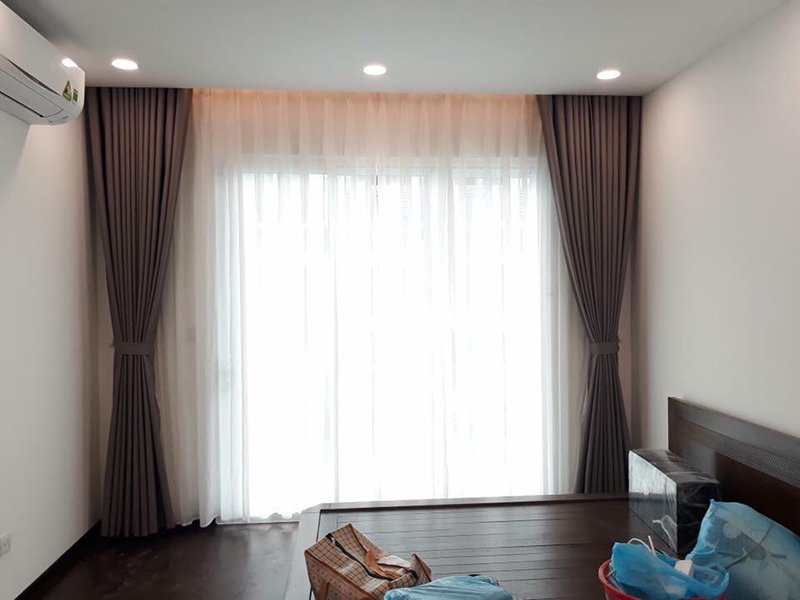 Rèm vải hai lớp vừa che chắn, vừa trang trí Rèm vải hai lớp vừa che chắn, vừa trang trí