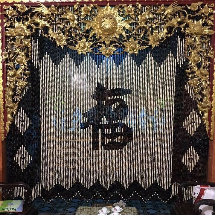 Rèm hạt gỗ cho không gian trang nhã, cổ kính