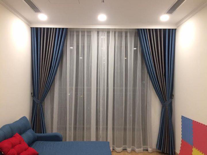 Rèm vải chống nắng làm từ vải thô