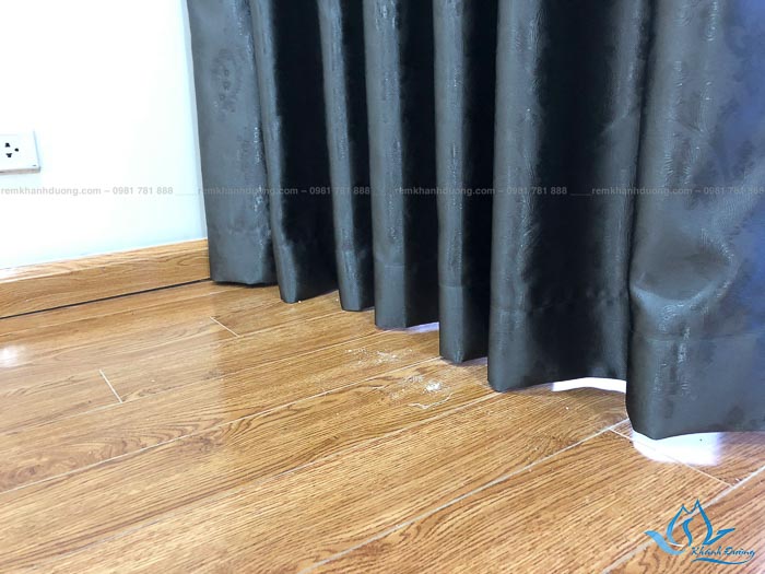 Rèm vải phòng ngủ một màu HH-02 ở Nguyễn Tuân