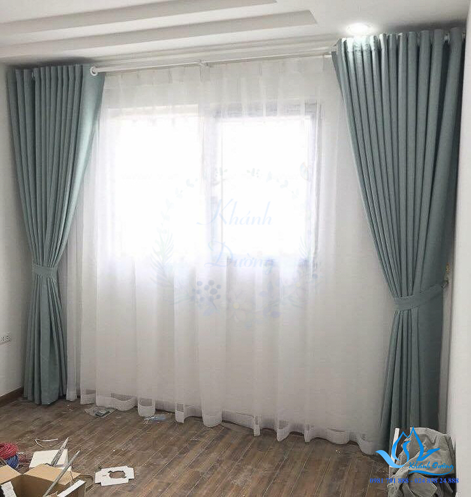Rèm vải hai lớp giá rẻ