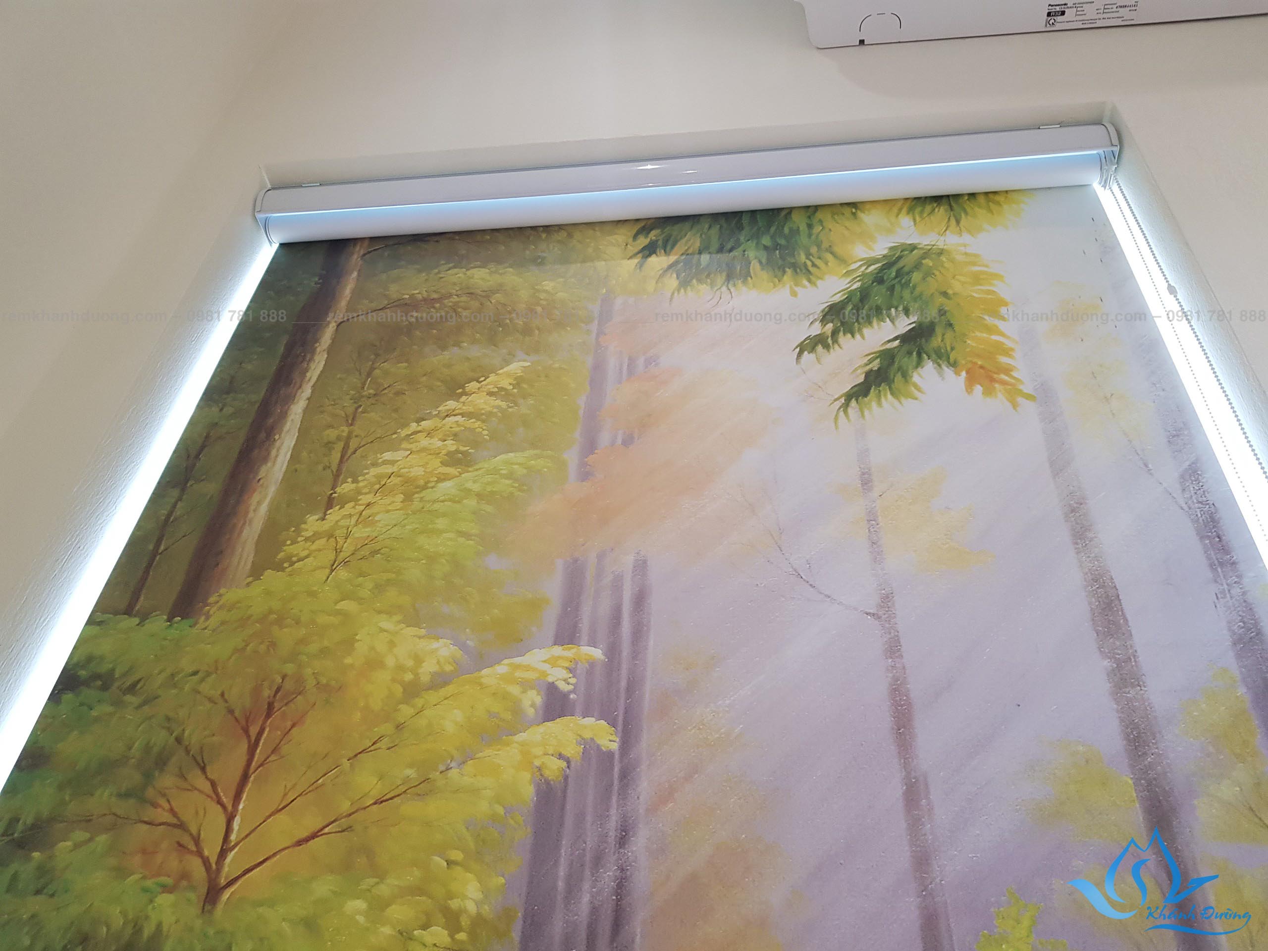 Hộp phụ kiện rèm in tranh thiên nga đẹp nhất tại Mỗ Lao - Hà Đông