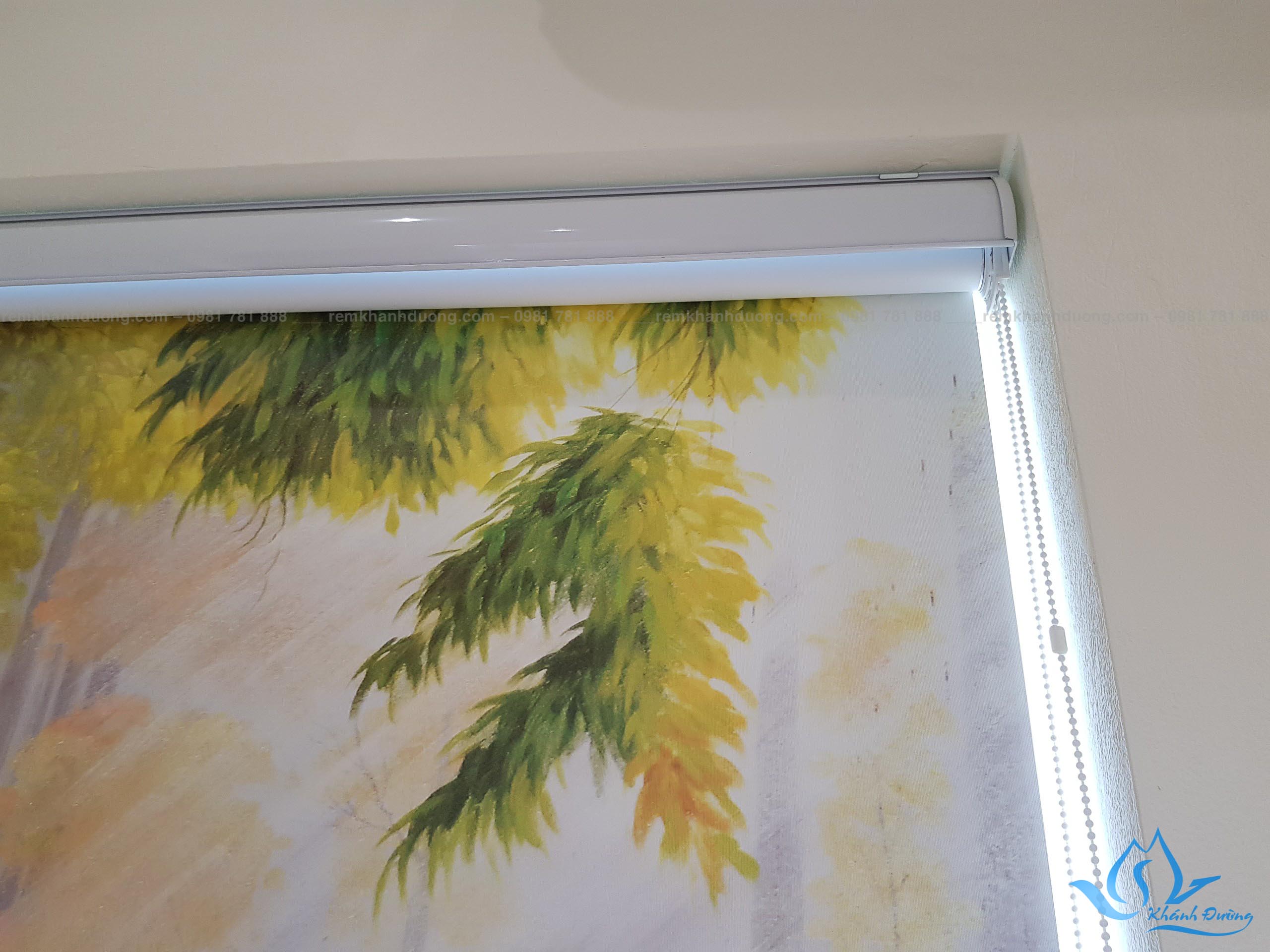 Rèm in tranh 3D lắp đặt lối cửa ra vào tại Mỗ Lao - Hà Đông