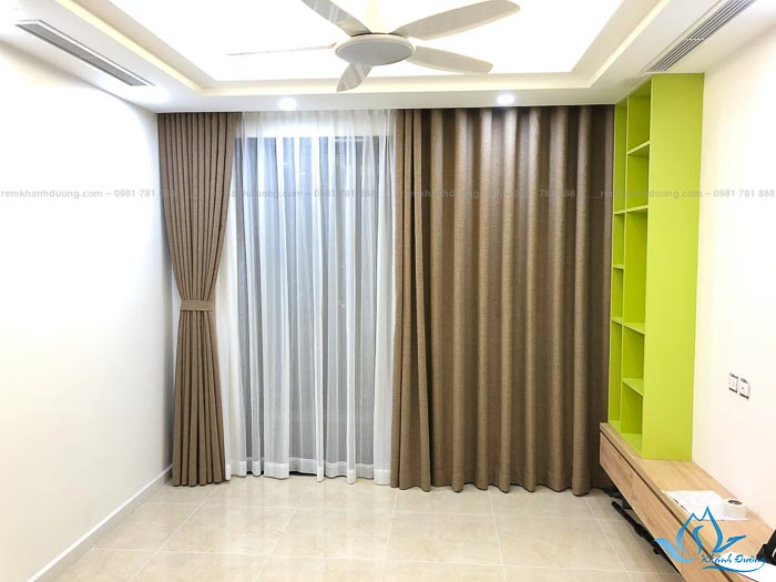 Rèm vải thô cho chung cư D’Capitale Trần Duy Hưng mã GP 485 Rèm vải thô cho chung cư D’Capitale Trần Duy Hưng mã GP 485