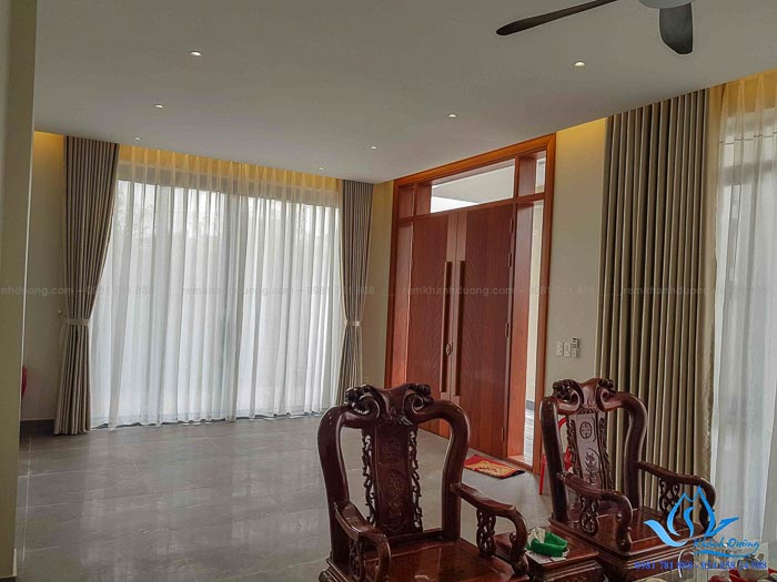 CÔNG TRÌNH RÈM VẢI HAI LỚP TẠI NHÀ ANH HÒA Ở BỈM SƠN TỈNH THANH HÓA