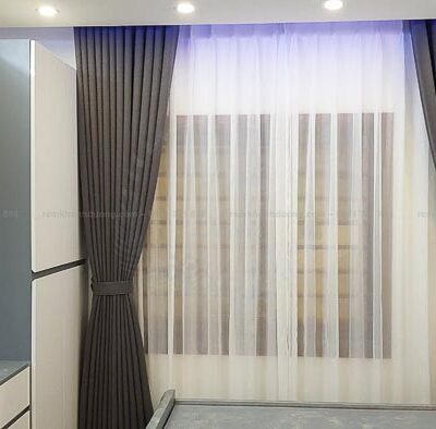Giới thiệu mẫu rèm vải hai lớp chống nắng tại Lò Đúc, Hà Nội TM-69-14