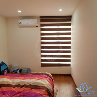 Lắp đặt rèm cuốn Hàn Quốc cho phòng ngủ Quang Trung, Hà Nội PO 352