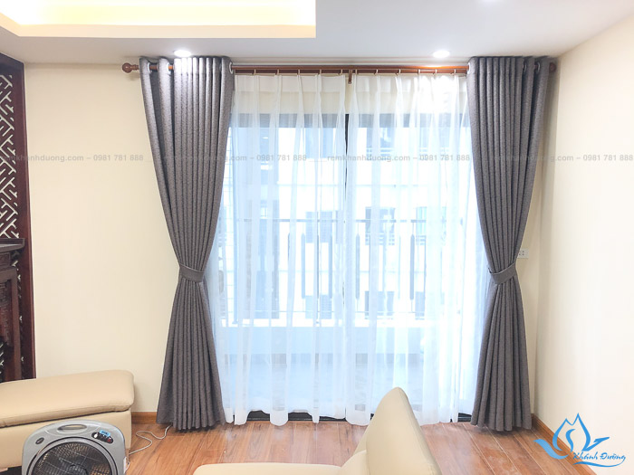Lắp đặt rèm vải Hàn Quốc chống nắng khu Ngoại Giao Đoàn, Hà Nội RH01