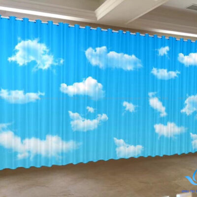RT6 rèm vải 3D hình bầu trời