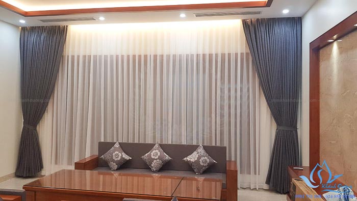 Lắp đặt rèm vải hai lớp cao cấp tại khu đô thị Văn Phú- Hà Đông L18-36