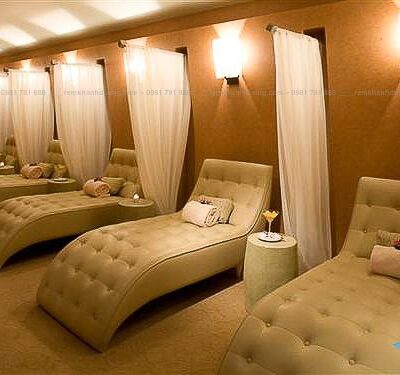 Màn rèm spa trang trí bằng voan tại Huỳnh Thúc Kháng, Hà Nội SP-25