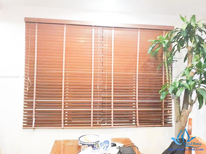 Màn sáo gỗ sồi SKK 18 tại căn hộ Vinhome Times City Hai Bà Trưng